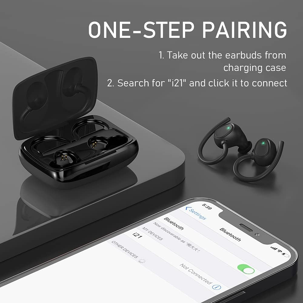 Experience Unmatched Sound with Wireless Earbuds - Bluetooth 5.1 Noise Cancelling Headphones for Sports and Travel - IPX7 Waterproof, Deep Bass, and 48 Hours Playtime!