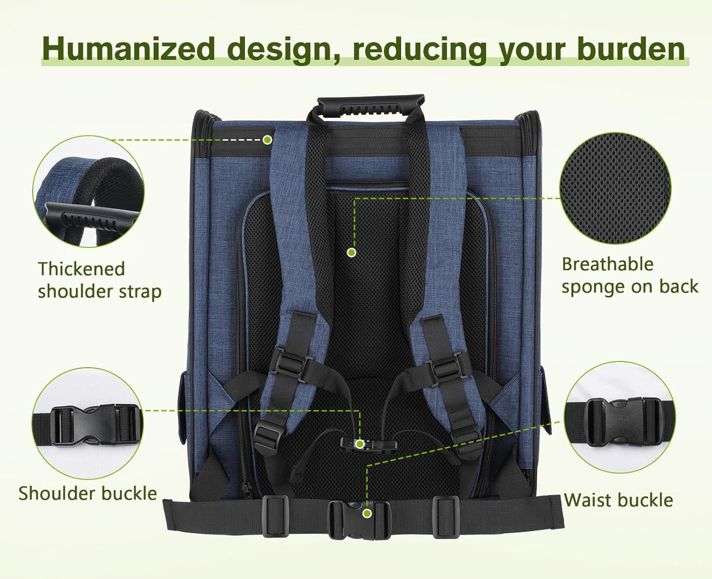 Ultimate Expandable Pet Carrier Backpack for Small Dogs and Cats - Perfect for Hiking, Travel, and Outdoor Adventures with Breathable Mesh Design