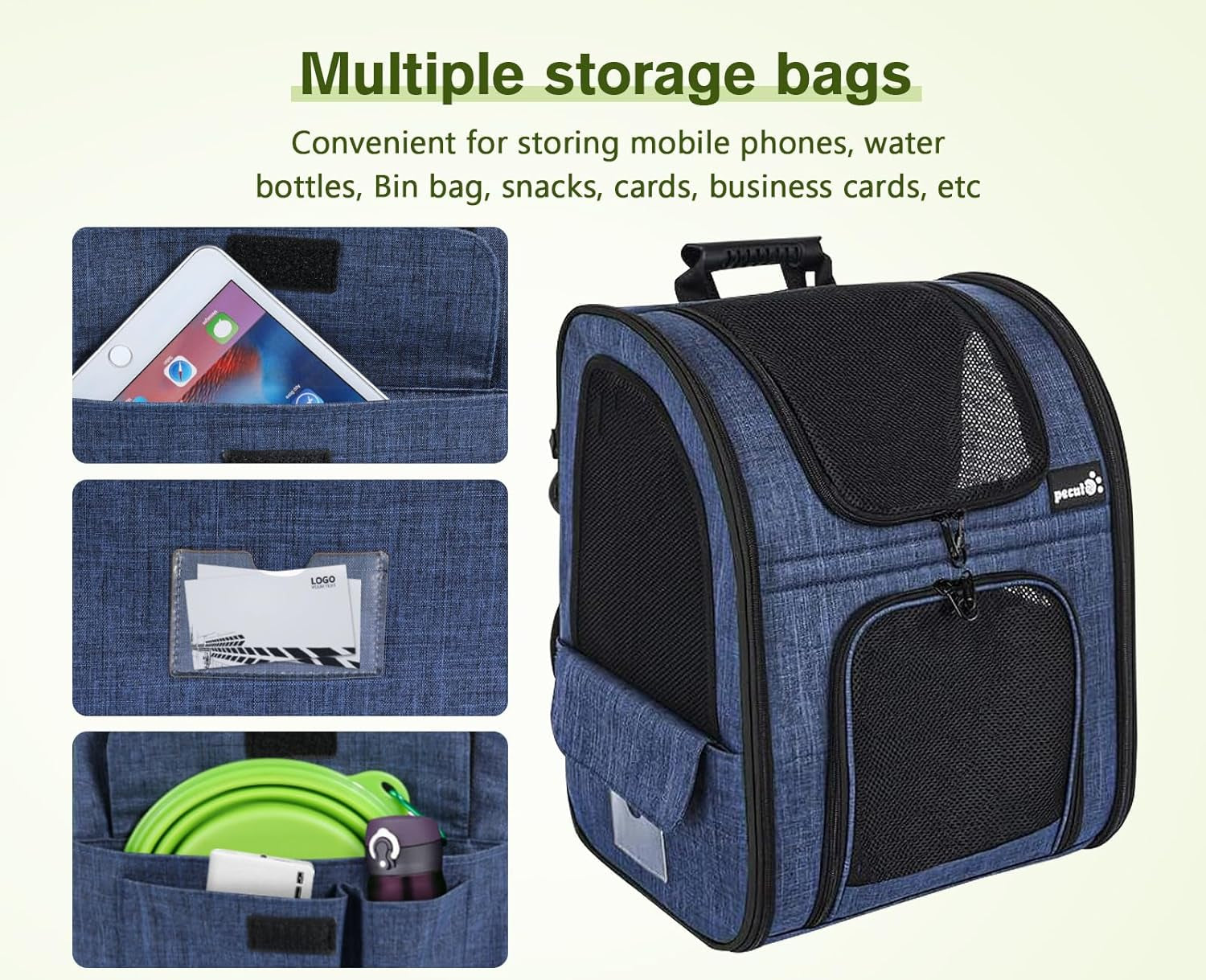 Ultimate Expandable Pet Carrier Backpack for Small Dogs and Cats - Perfect for Hiking, Travel, and Outdoor Adventures with Breathable Mesh Design